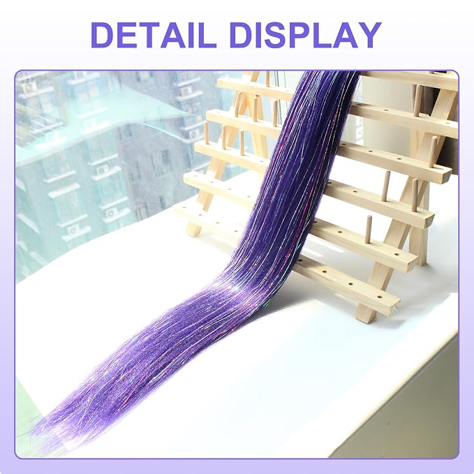 dark purple mix tinsel