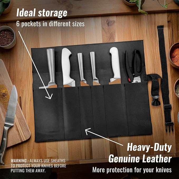 Knife Roll Black