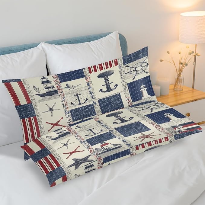 Patchwork Nautical Compass