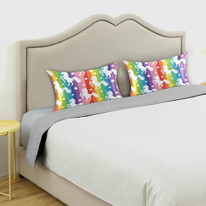 Rainbow Stripe Unicorn Star