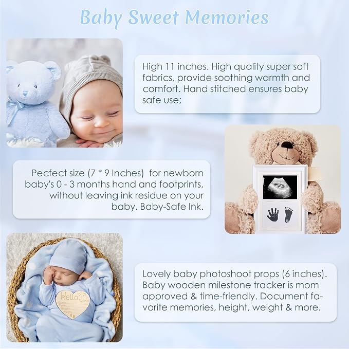 Bear Baby Gift Set Blue