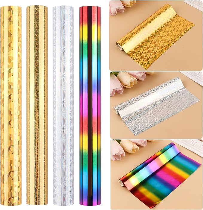 Gold gemstones,Gold crystal dots,Silver snowflakes,Straight stripes of colorful