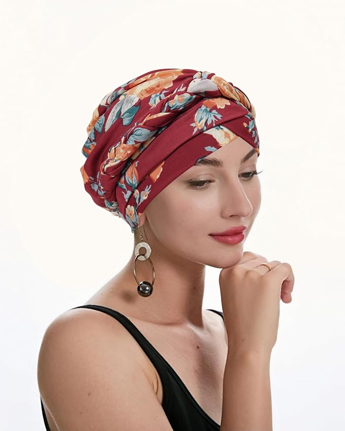 Braid Floral Burgundy