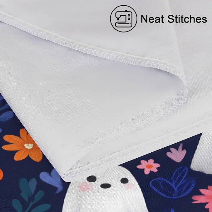 Navy Blue Flowers Ghost