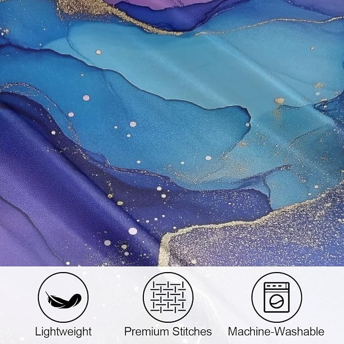 Gold Purple Marble Ink