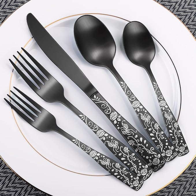 40PC/Black-Rose