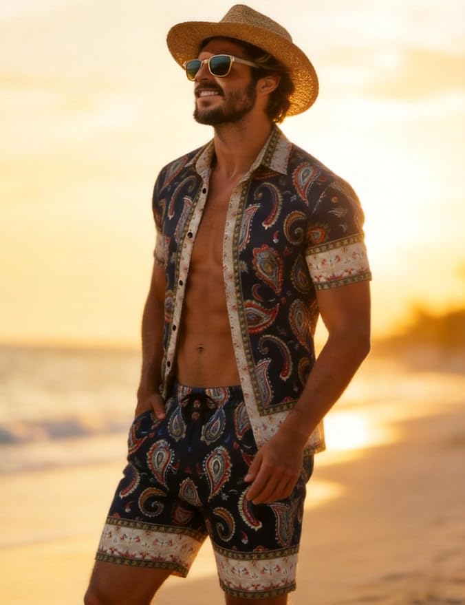 Navy Blue Luxury Paisley