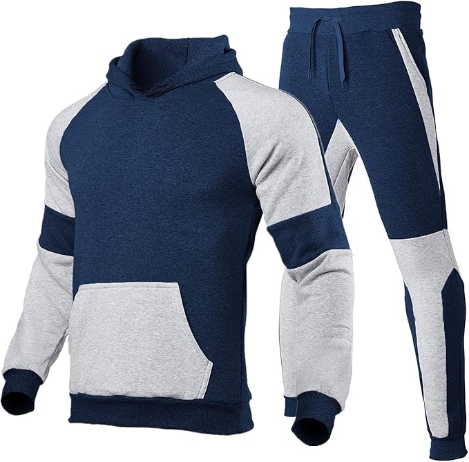 Navy Blue & Light Grey