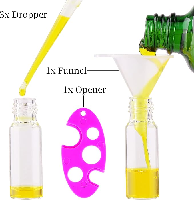 Clear Roller Bottles - 100 PACK