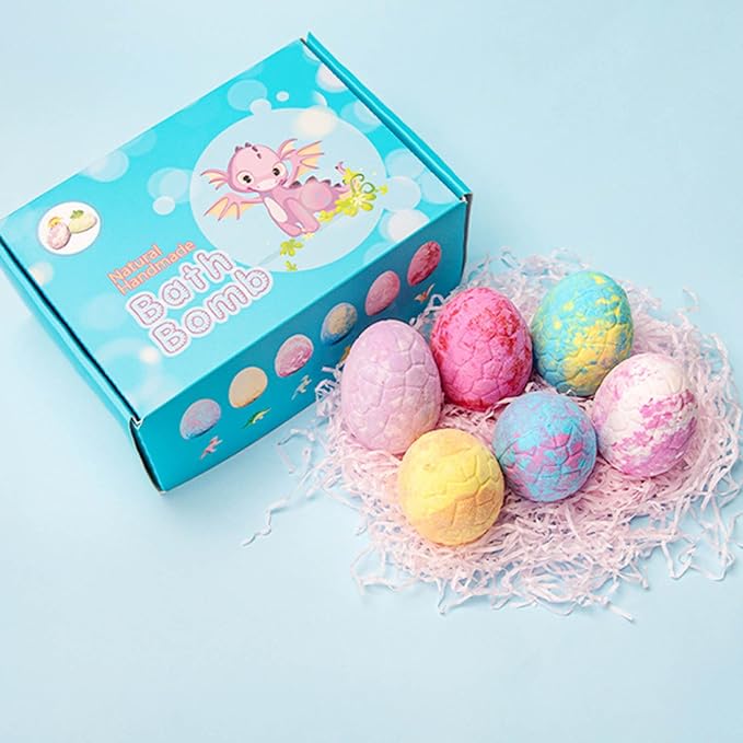 Dinosaur Egg 6pc Blue Box