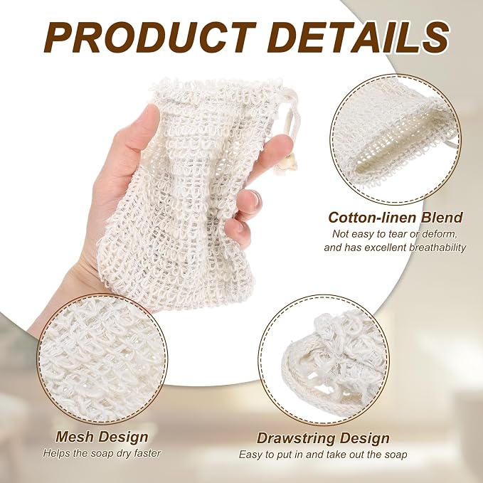 Beige With Light Brown Wooden Bead