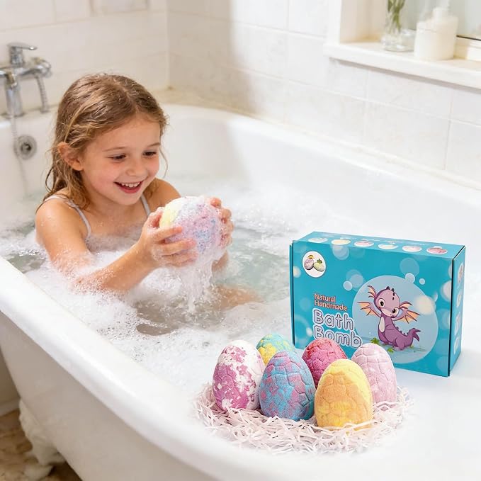 Dinosaur Egg 6pc Blue Box