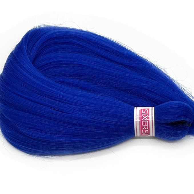 Blue Braiding Hair