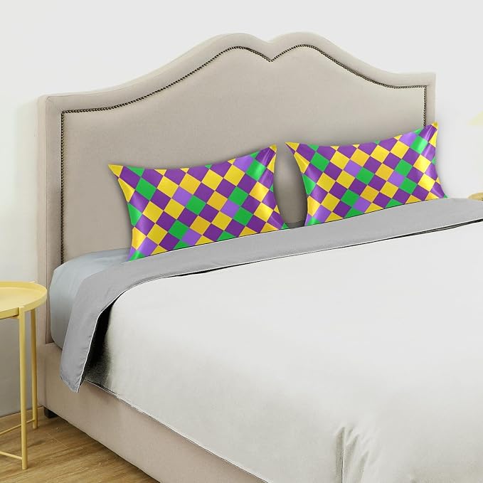 Mardi Gras Argyle Purple