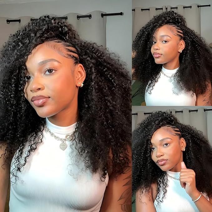 Natural Balck Half Kinky Curly