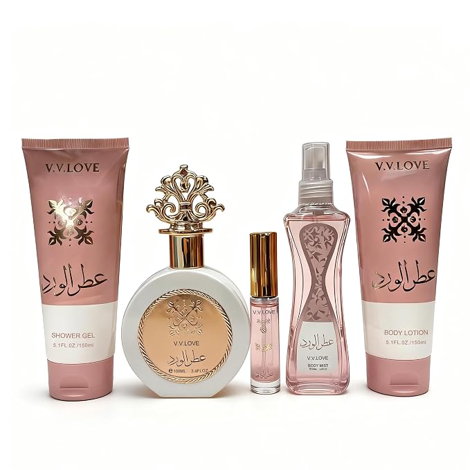 Pink-Faruk 5Pcs Floral,Fruity