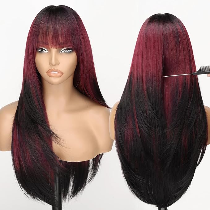 wine red and black
