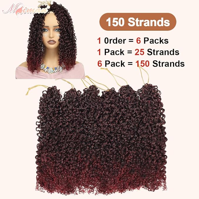 Yanky Twist Crochet Hair-Ombre Burgundy