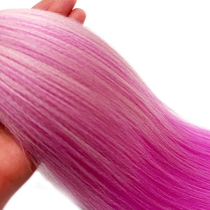 Blonde and Pink Braiding Hair Pre Stretched