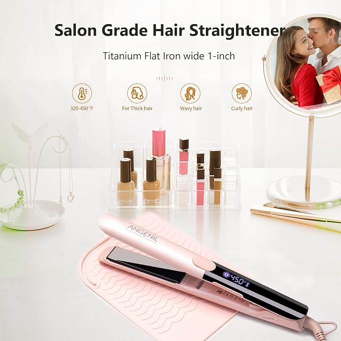 Flat Iron 1-inch_pink