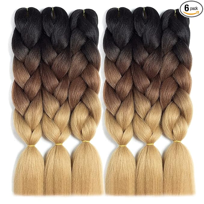 Black/Dark Brown/Light Brown 6 pcs