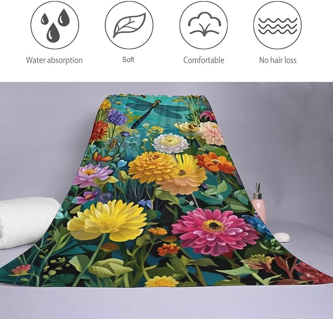Colorful Floral Dragonfly Butterfly