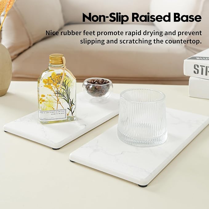 2 Pack - Marble White