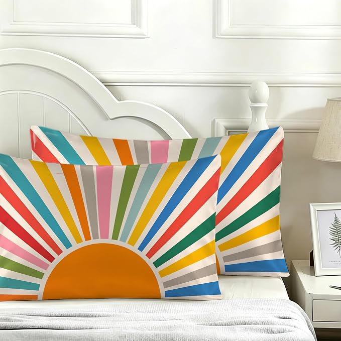Retro Boho Sun Sunset Mid Century
