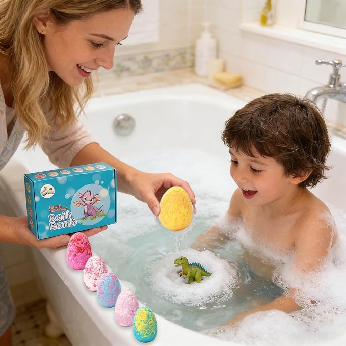 Dinosaur Egg 6pc Blue Box
