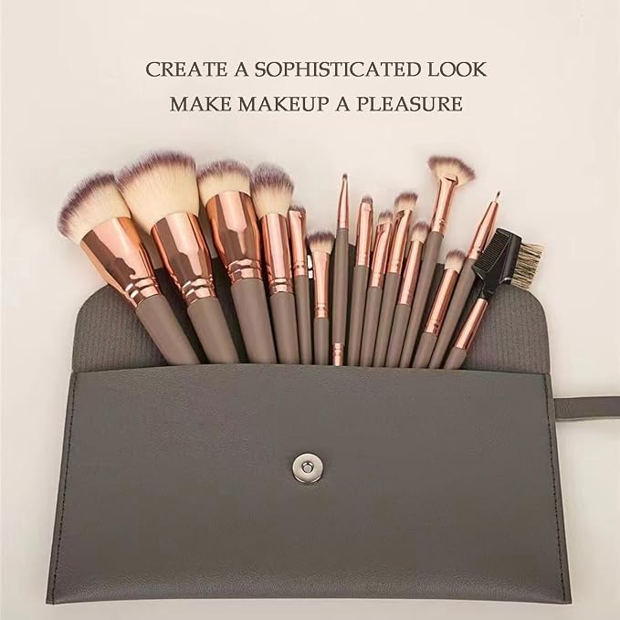 15 brushes + bag