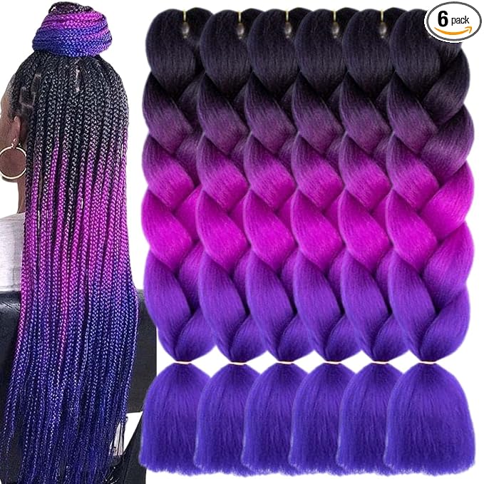 Black to Purple Red to Royal Blue