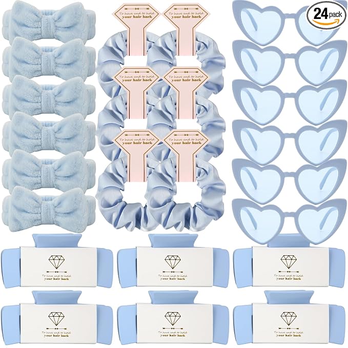 24pcs Dusty Blue headband