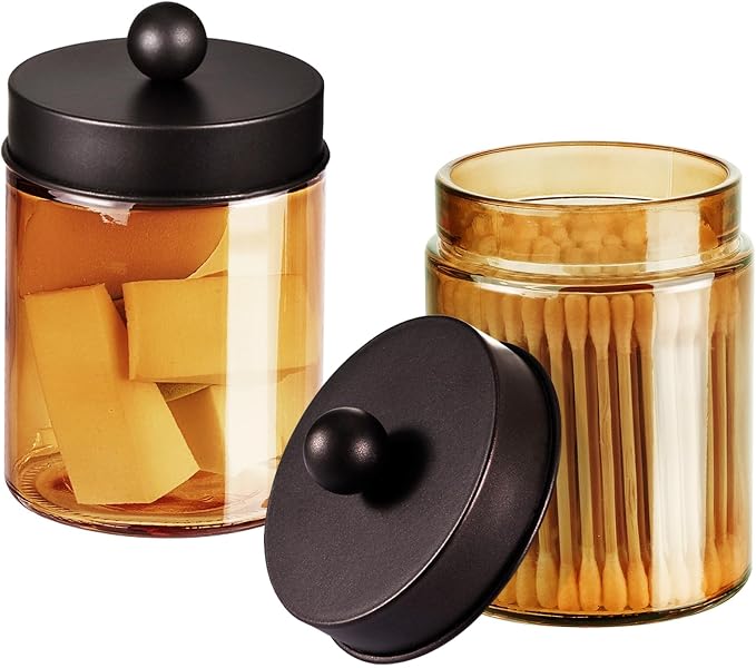 Jar Gold Amber/Lid Bronze
