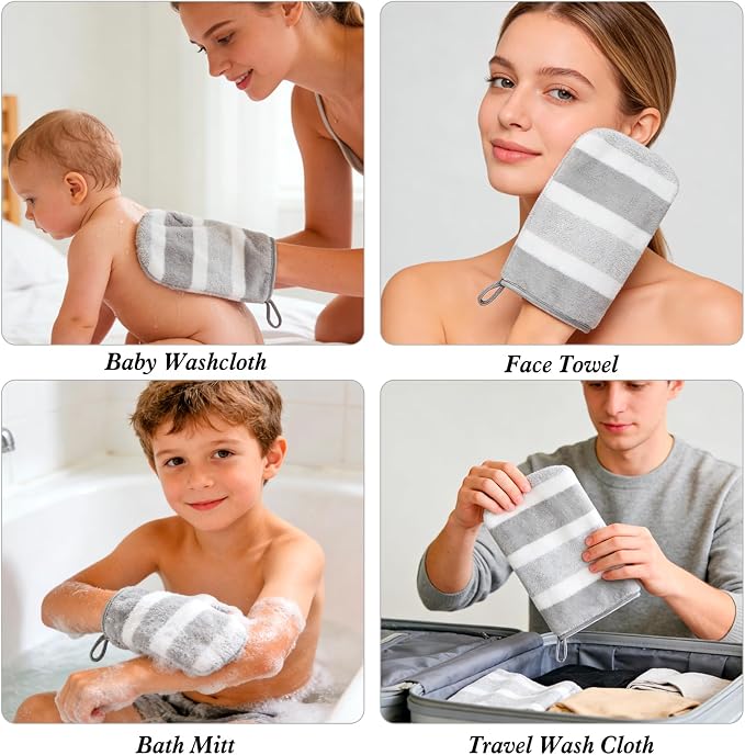 Grey & White Striped