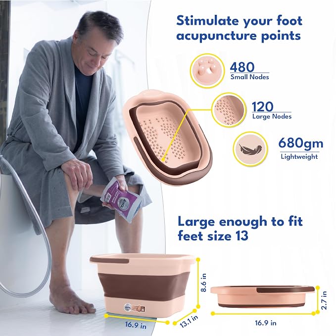 Pink Collapsible Basin