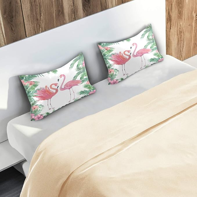Tropical Palm Tree Flamingo