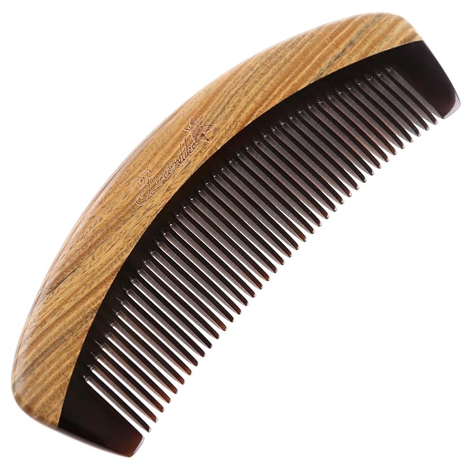 Black Buffalo Horn Fine Tooth
