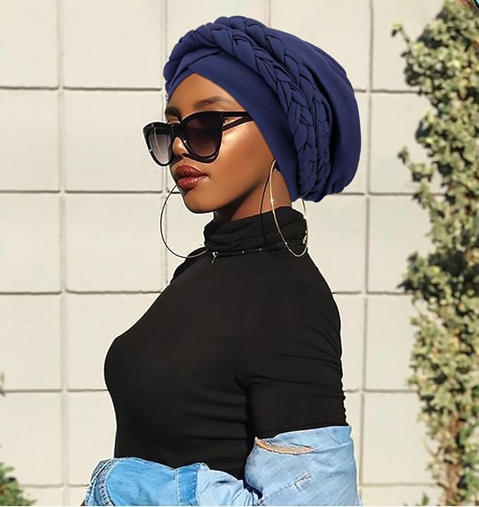3 Pack Double Braids: Burgundy, Black, Navy Blue