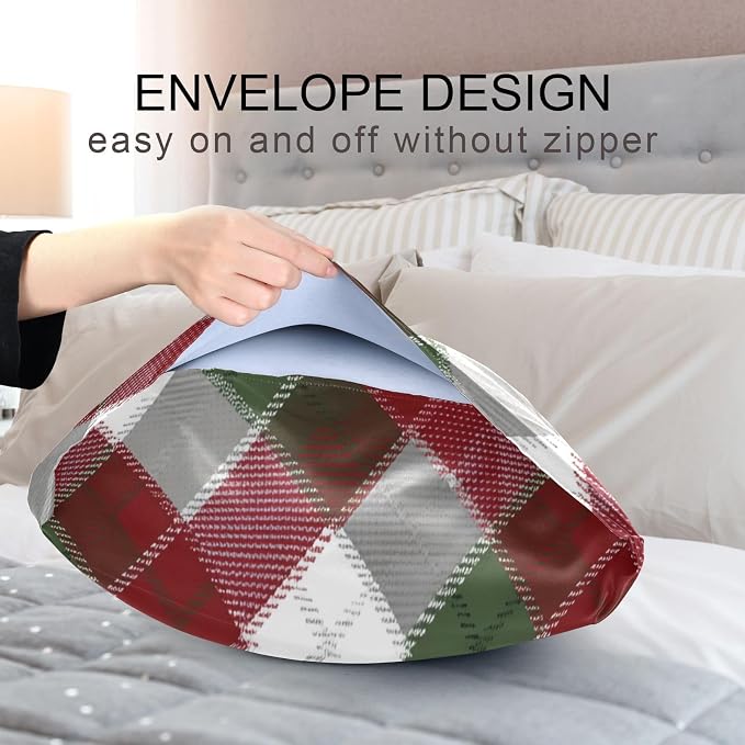 Christmas Plaid Pattern Red