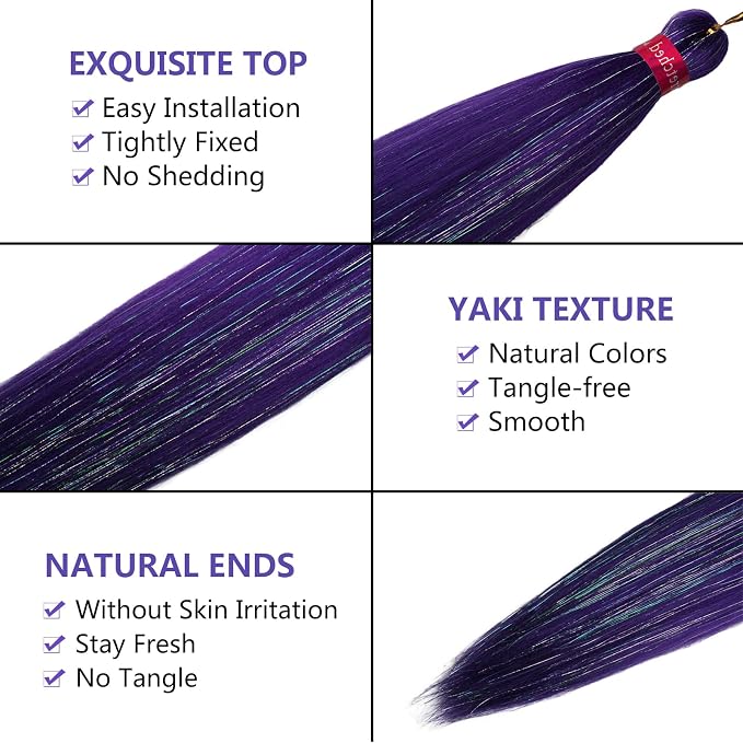 darl purple with tinsel