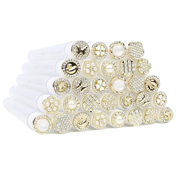 30pcs-Golden Metal-MIX