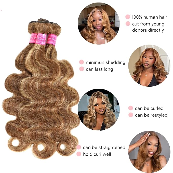 4/27 body wave bundles with closure
