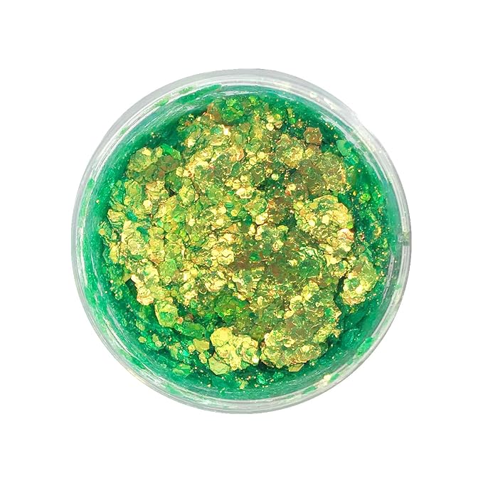 Neon Green Glitter Gel
