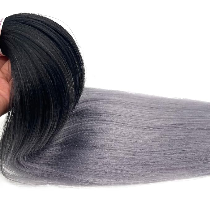 Gray Ombre Braiding Hair