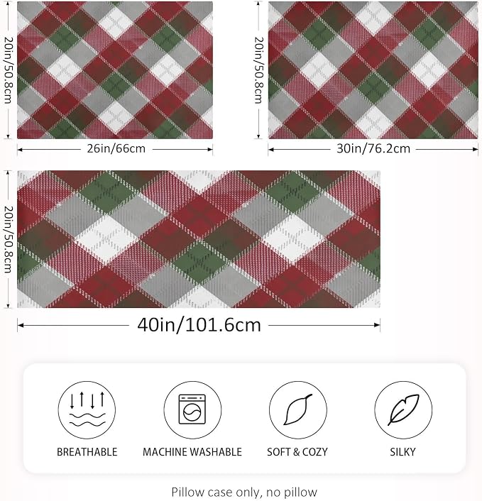 Christmas Plaid Pattern Red