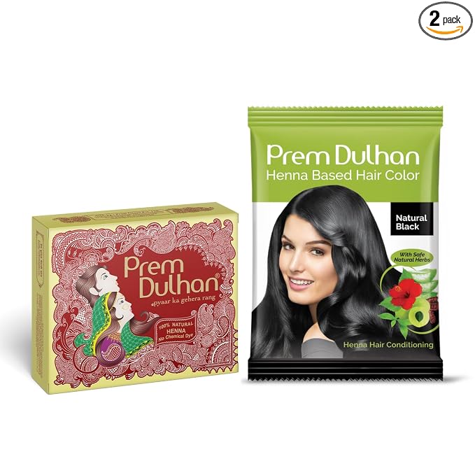 Natural Black Hair Color (Yellow Box Cone)