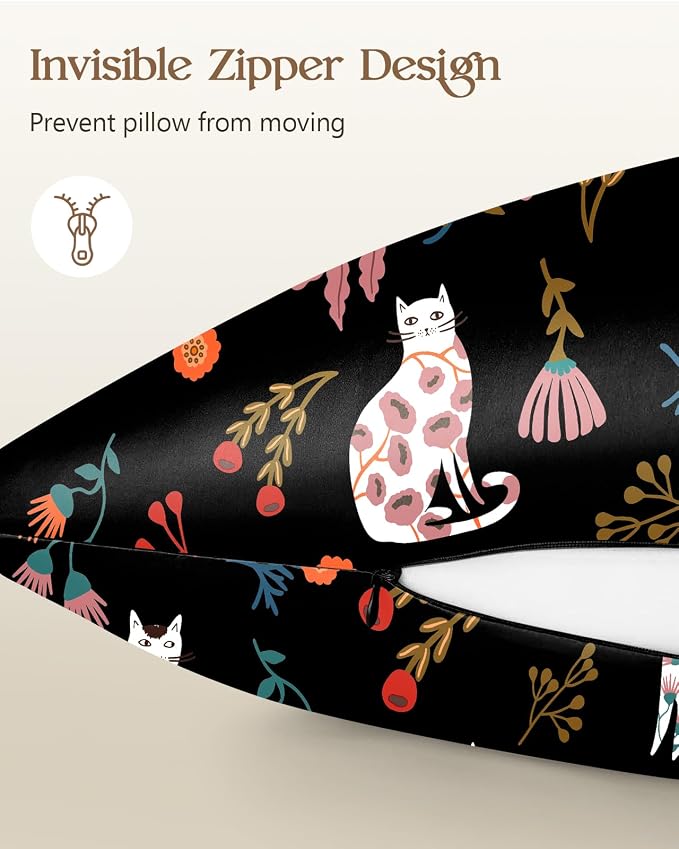 Black Flower Cats