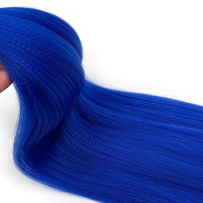 Blue Braiding Hair