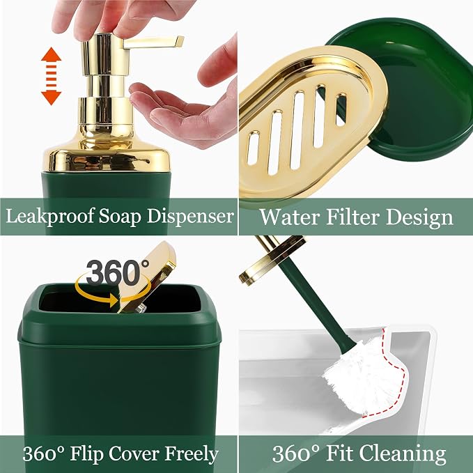 Dark Green and Gold