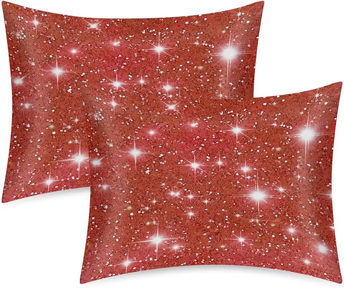 Red Glitter Stars